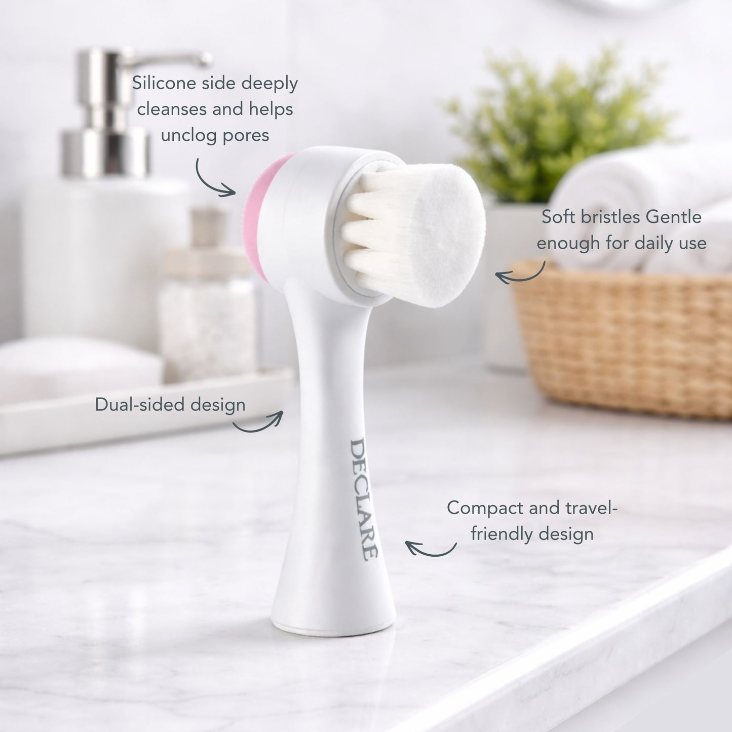 Double Sided Soft Cleansing Brush